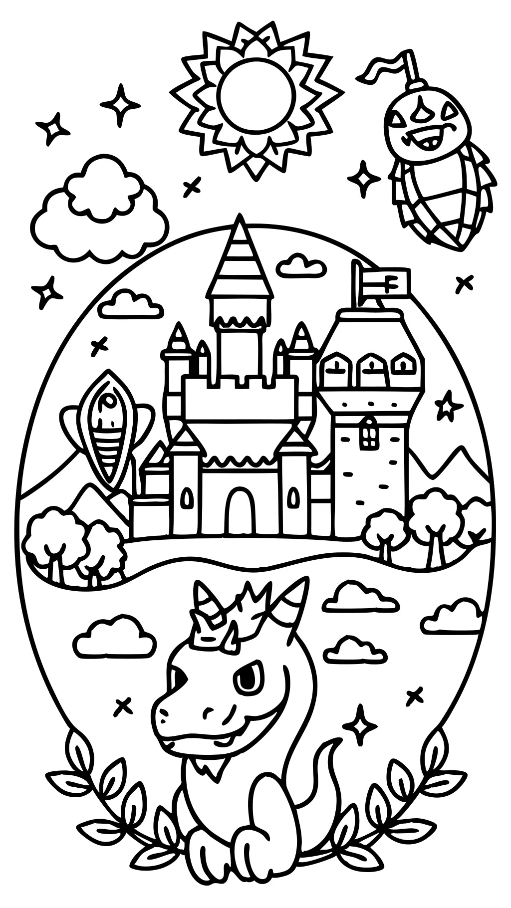 video game coloring page